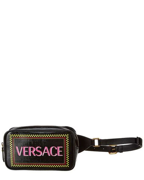 versace 90's vintage logo leather sandal